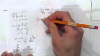 SOLVING LINEAR TRIG EQUATIONS