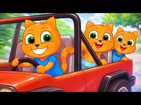 PILOTO DE CORRIDA - Família de Gatos - Desenho Animado em Português Brasil 4K