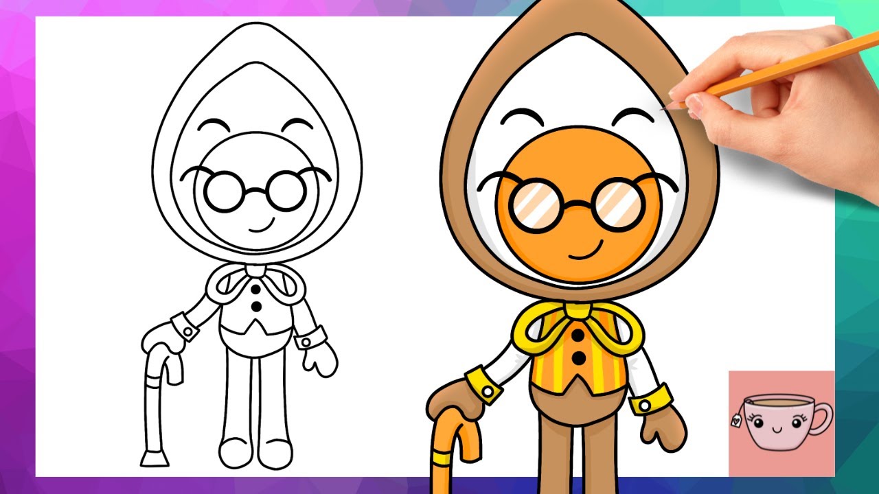 How To Draw Eggson from Dandy's World | Easy Drawing Tutorial - YouTube