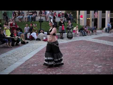 Live Drumming Tribal Fusion Belly Dance with Linds...