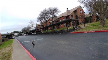 Brett T-rex 550E hover practice (windy conditions)