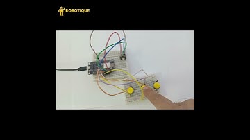 Control an RGB LED with Push Buttons and ESP8266 NodeMCU #shorts