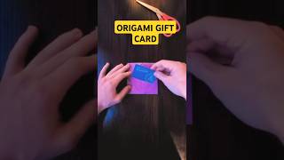 The Easiest Origami Gift Card holder #Gift #origami #tutorial #diy #papercraft #cards #howto #art