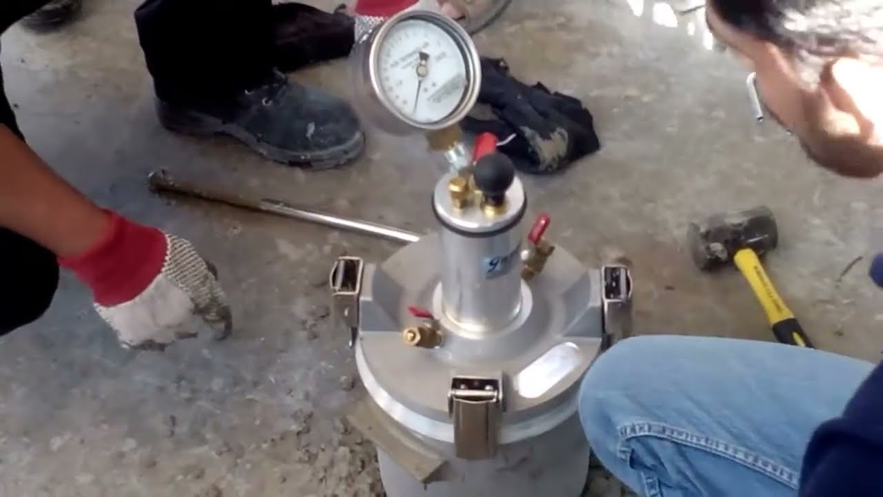 Concrete Air Entrainment Test The Pressure Method YouTube