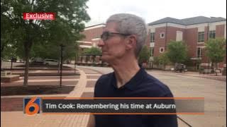 Tim Cook on Auburn's campus