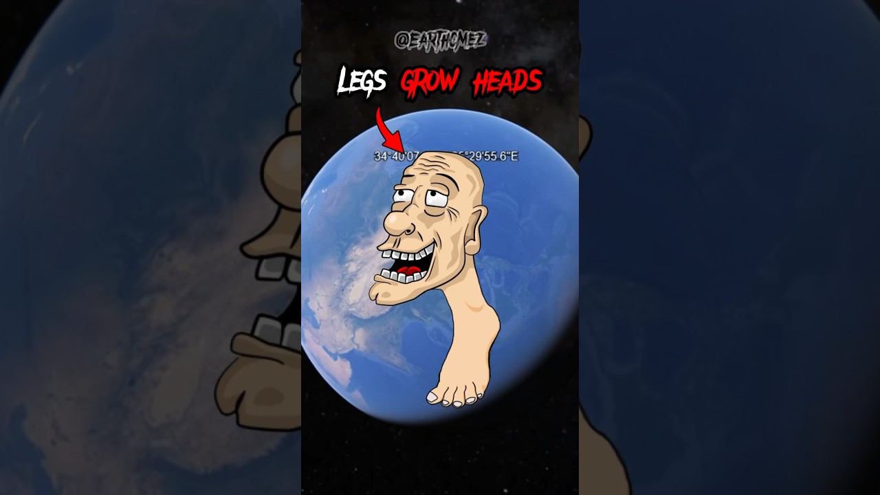 I found the 💀 heads with legs 🦶 on google maps 