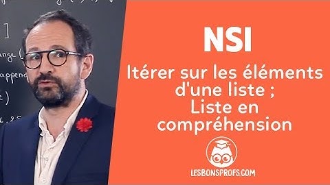 Itérer sur les éléments d