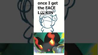 Pokemon Fan Art! Drawing Marshadow Gloomy boi #shorts #pokémon #cuteart