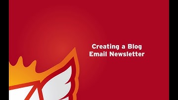 Creating a Blog Email Newsletter (RSS to Email)