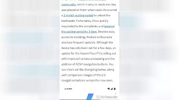 Xiaomi Poco F1 update improves camera processing and adds AOSP navigation buttons