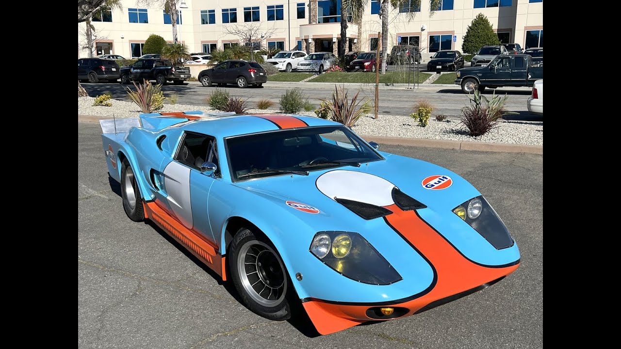 1960s Fiberfab GT12X Gulf Widebody GTP Car