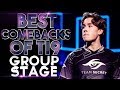 BEST COMEBACKS of TI9 THE INTERNATIONAL 2019 Group Stage - Dota 2