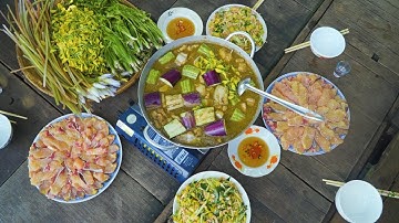 Cá Vồ 6kg nấu Lẩu Mắm "Lai Rai" trên cánh đồng Tân Lập - Mộc Hoá Mùa Nước Nổi 2024 | Nét Quê #542