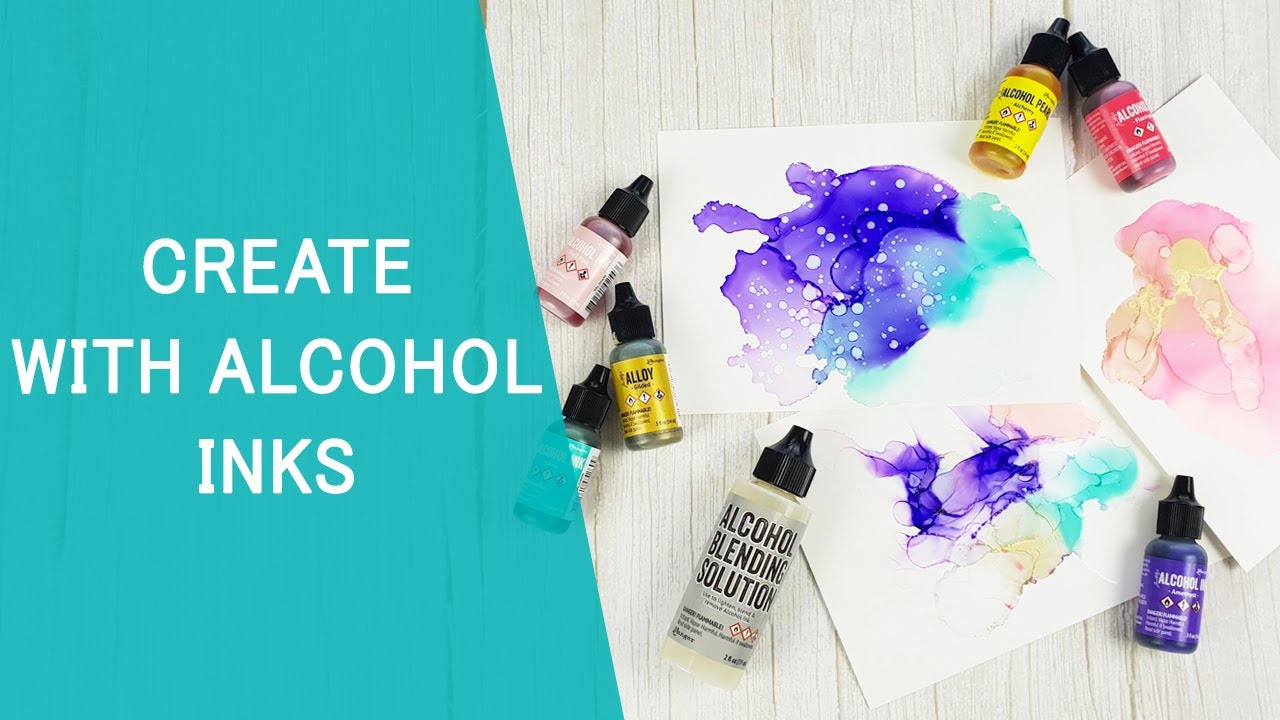 Learn how to paint with Alcohol Inks - Craftelier 