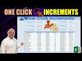 How To Add 5 Different One Click Increments In Just Minutes In Microsoft Excel