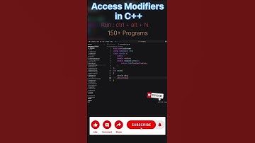 program of access modifiers in C++ | #shorts #ytshorts #youtubeshorts #ai #music #trending #coding
