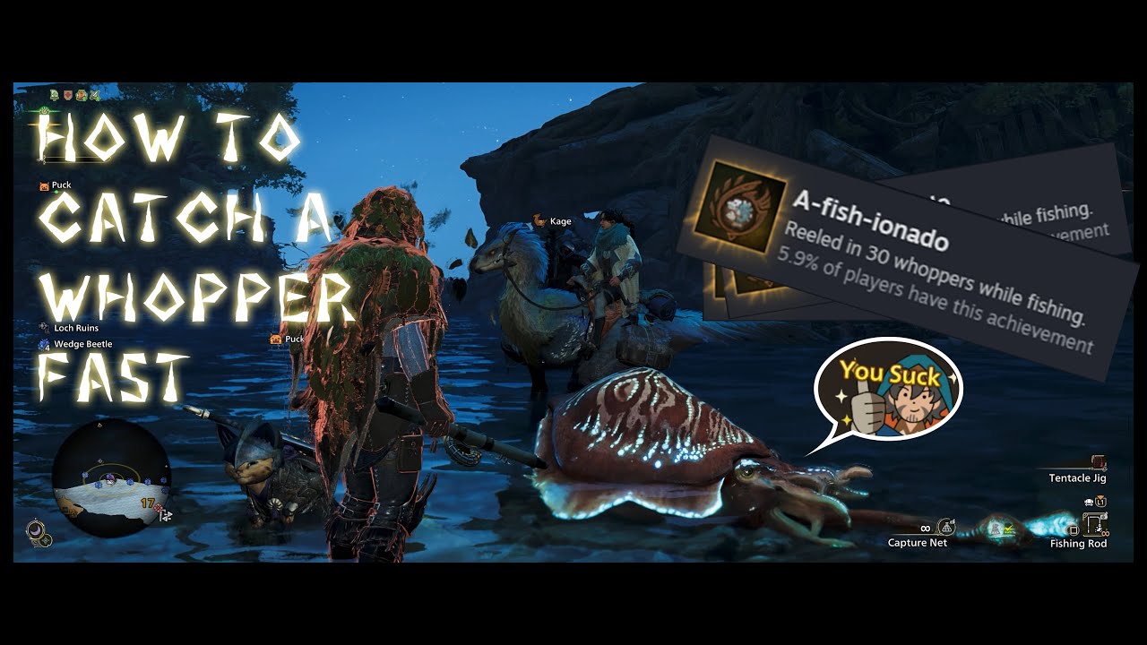 Monster Hunter Wilds – Fast Whopper Catch (Achievement/Trophy Guide | Under 1 Minute)