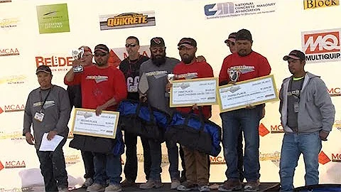 Winners of the 2017 MCAA Fastest Trowel on the Block