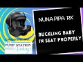 Buckle Baby In Car Seat Properly Nuna Pipa RX 
