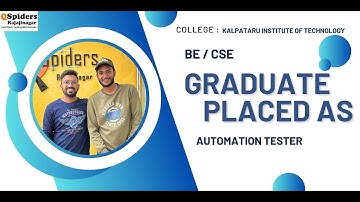Placement Journey of BE  ( CSE) graduate as AUTOMATION TESTER