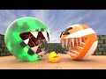 Pacman vs monsters 12 compilation movie toxic monster candy monster red pacman monster