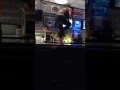 Drunk lady falls off bar in Cincinnati, oh