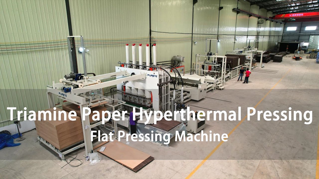 China Technology Triamine Paper Hyperthermal Flat Pressing Production Line