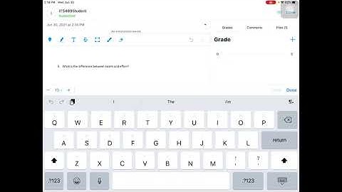 Canvas Teacher iOS App: Grade an Assignment