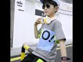 Teenagers Boy Clothes Summer Cartoon Splicing O neck T shirt Shorts Cotton Suit 6 7 8 9 10 11 12