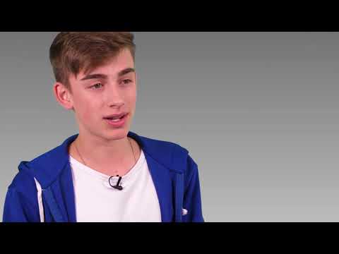YouTube legend Johnny Orlando on Cyberbullying – backstage at WE Day Illinois.