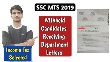 Update on Withheld Candidates & Pending Candidates from Different Regions | SSC MTS 2019