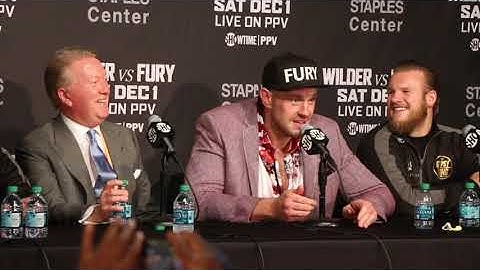 EPIC! - TYSON FURY BURSTS OUT INTO SINGING 