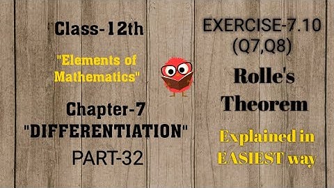 Chapter-7 (Differentiation) "part-32"(