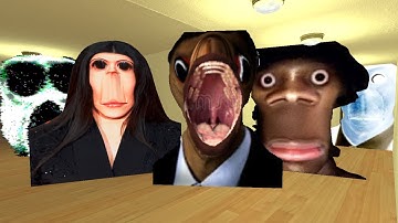 POV CRAZY OBUNGA HI MY NAME IS AUUGHH AND ROSHALIA NEXTBOTS #garrysmod #yoshiegaming