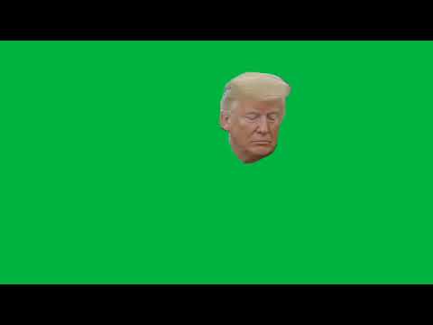 TRUMP GREEN SCREEN ALOT OF PEOPLE WAITING