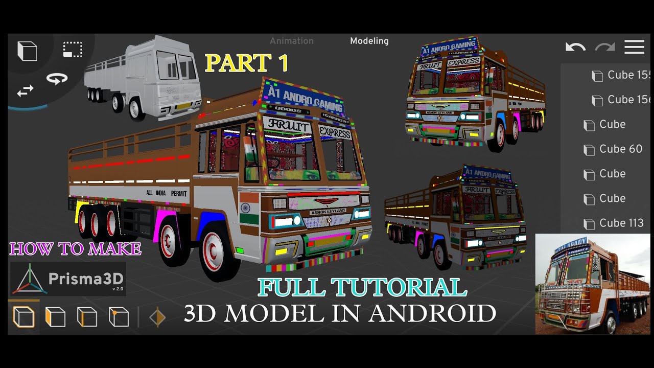Sprawdzian Z Angielskiego Travel Np Lorry Prisma 3d Ashok Leyland... Np lorry making tutorial.. part 1.. a1 andro