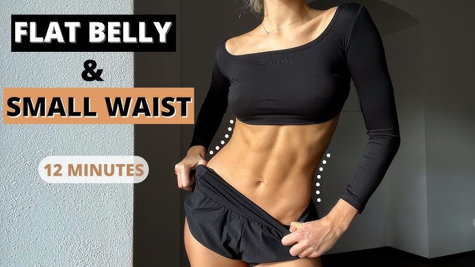 10 MIN. TINY WAIST WORKOUT - lose muffin top & love handles / No