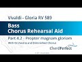 Vivaldi's Gloria Part 4.2 - Propter magnam gloriam - Bass Chorus Rehearsal Aid Mp3 Song