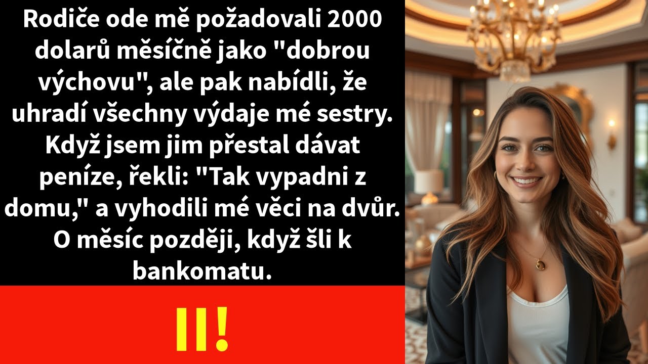 „Kde jsou peníze? Dostala jsi výplatu, že?" zeptala se matka dřív, než jsem stačila pozdravit. Pět let jsem jí každý měsíc odevzdávala téměř celý svůj plat, žila za dvě stě dolarů, vařila,...