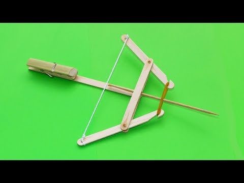 How to make Powerful Crossbow from Popsicle Sticks