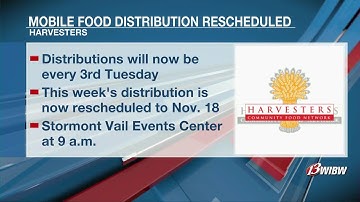 New schedule announced for Harvesters mobile food Distributions at Stormont Vail Events Center