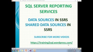 03 DATA SOURCES IN SSRS | SHARED DATA SOURCES IN SSRS | EMBEDDED DATA SOURCES IN SSRS