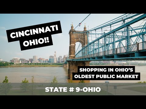 HISTORIC CINCINNATI | State #9 Ohio | LARGE FAMILY | Findlay Market & Roebling Suspension Bridge