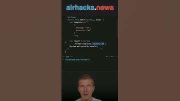 formatted() over format() #java #shorts #coding #airhacks