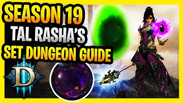 Tal Rasha Set Dungeon Guide Tutorial Location Tal Rasha Wizard Season 19 Diablo 3 Conquest Mastery