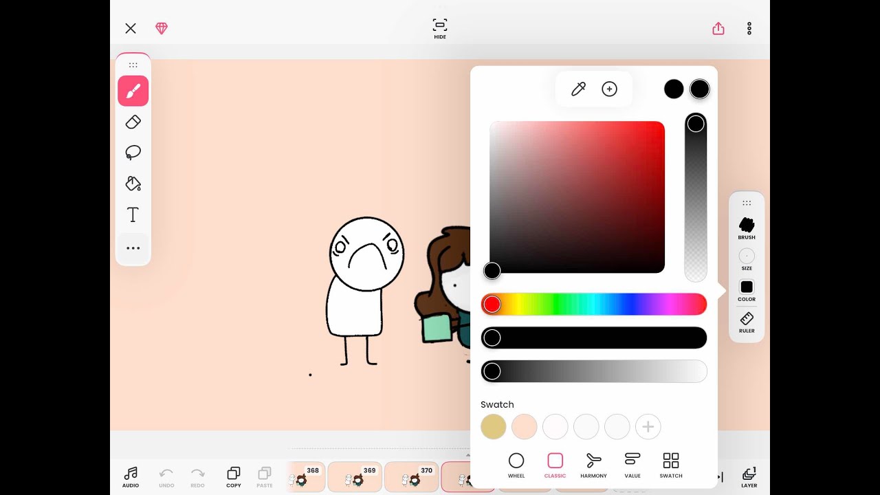 Animating on Ibis Paint X for the first time!!! - YouTube