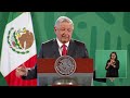 Conferencia presidente AMLO Entrega de pensiones a adultos mayores Jueve...