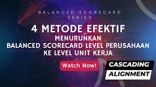 Part 13- METODE MENURUNKAN BALANCED SCORECARD PERUSAHAAN KE LEVEL UNIT KERJA (CASCADING & ALIGNMENT)