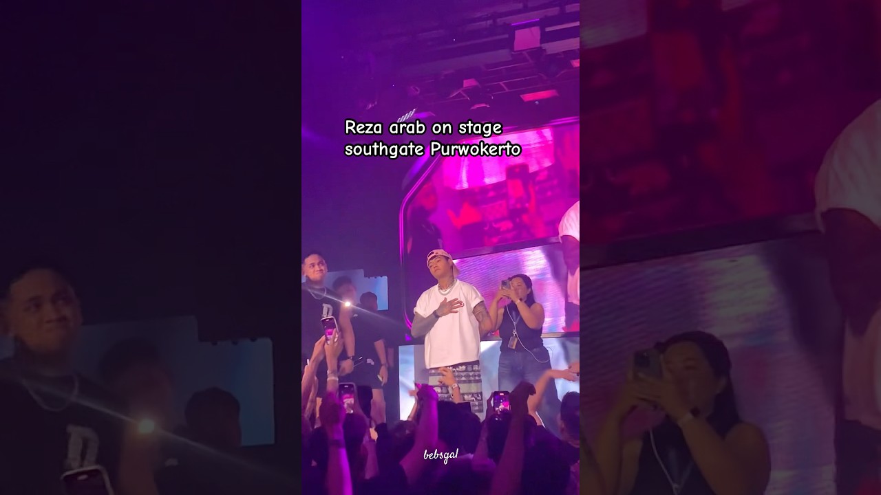 Reza arab on stage southgate Purwokerto 