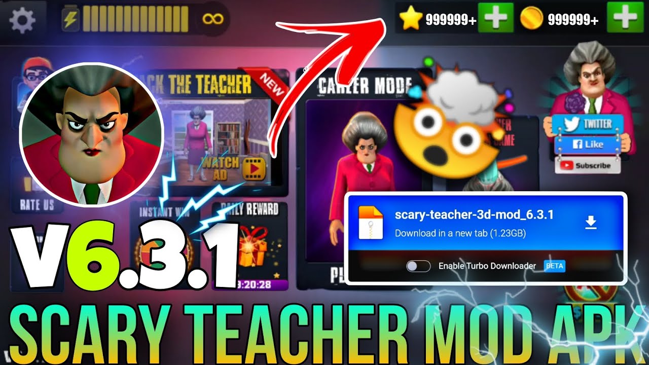 Baixe o Scary Teacher 3D MOD APK v6.7 (Menu Mod) para Android